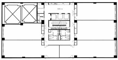 前橋市の明治安田生命前橋表町ビル 平面1