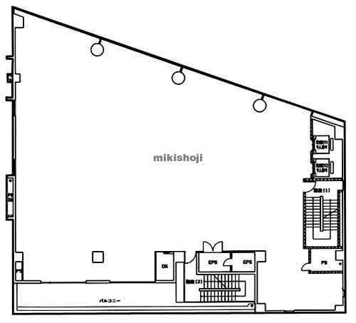 日野市の三井住友銀行高幡不動ビル 平面1