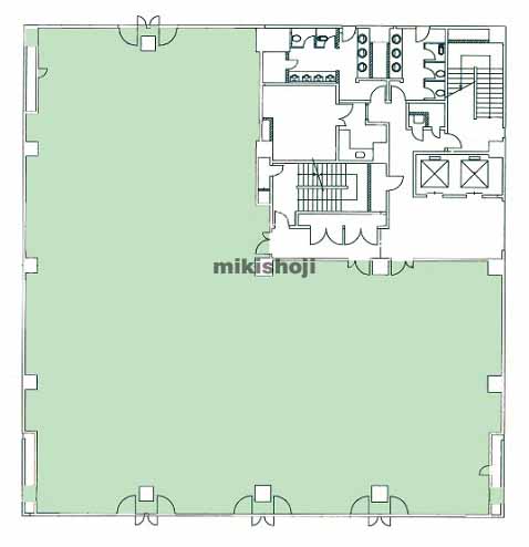 長岡市の日本生命長岡ビル 平面1