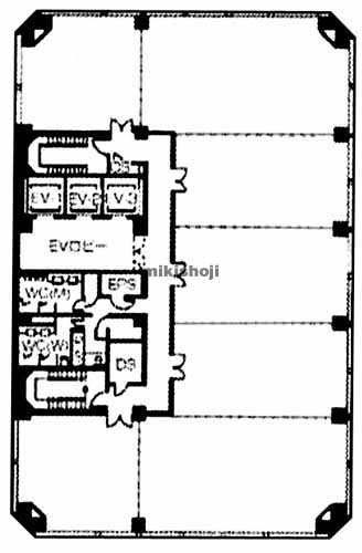 長岡市の長岡センタービル 平面1