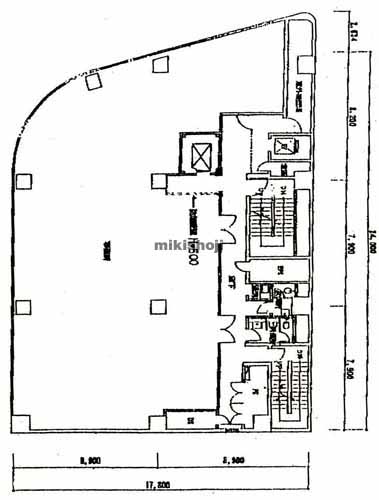 草加市のアコス北館Ｎビル 平面1