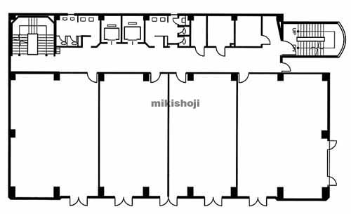 三郷市の徳重ビル 平面1