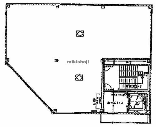 中央区の第一フロンティアビル 平面1