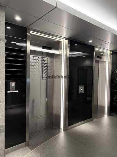 名駅・那古野の東進名駅ビル エレベーターホール2