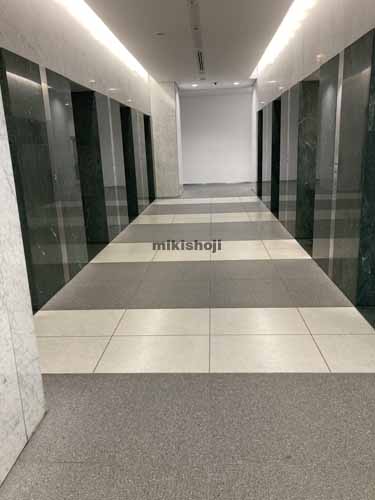 本駒込の文京グリーンコートセンターオフィス エレベーターホール1