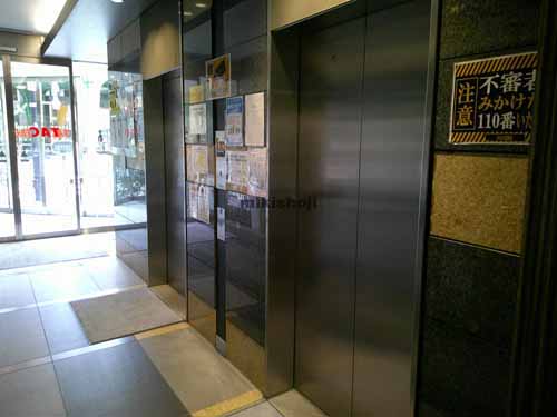 神田三崎町のオリックス水道橋ビル エレベーターホール2